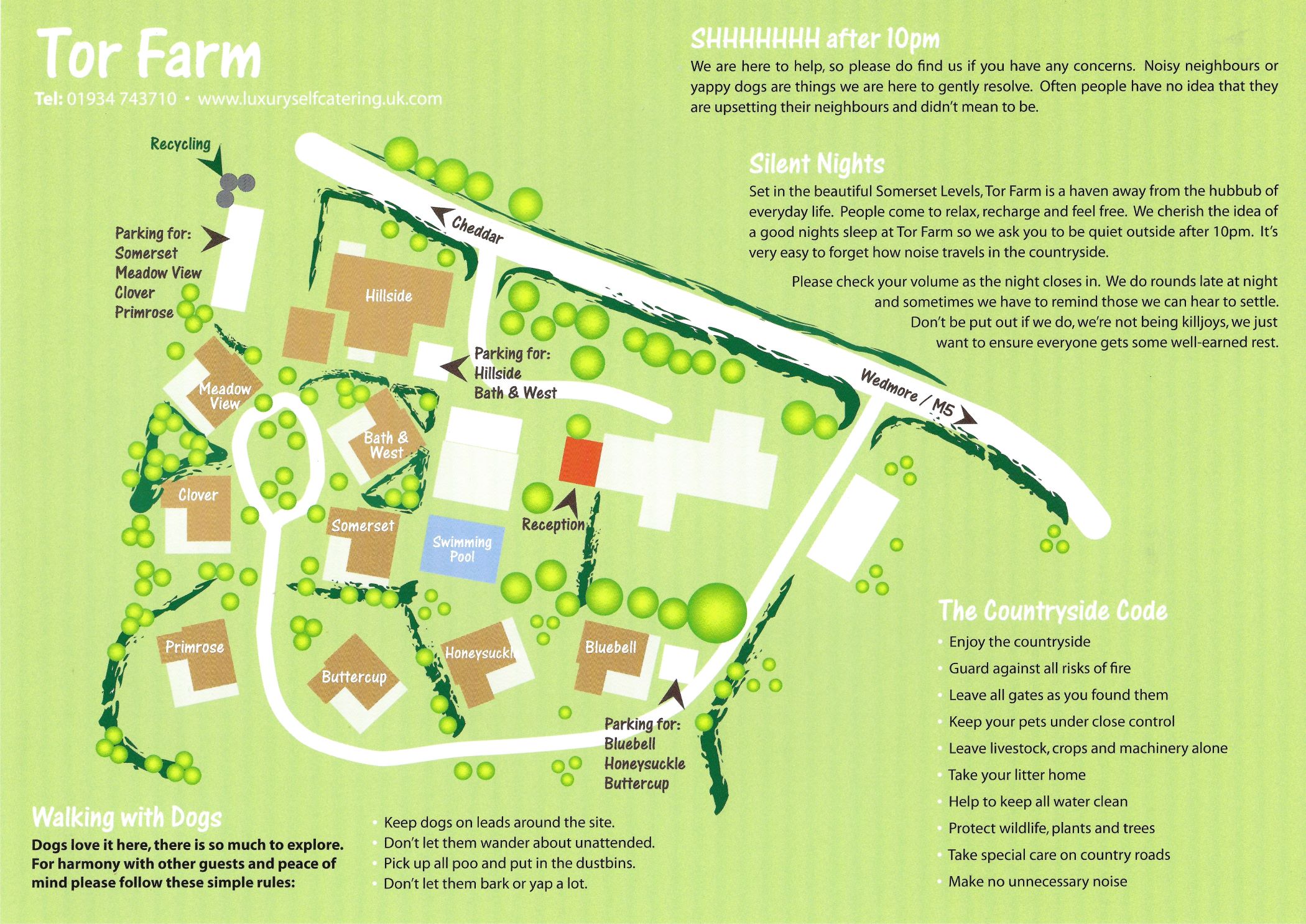 Tor Farm Site Map